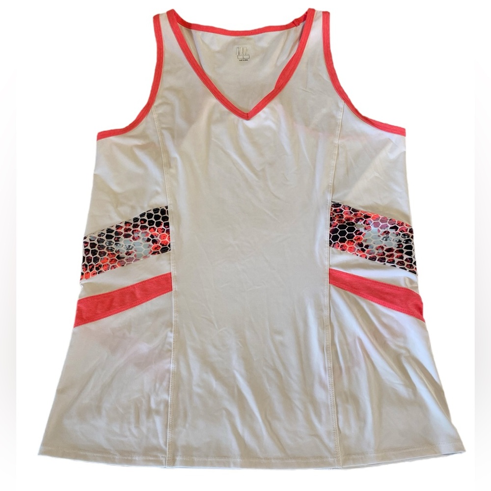 Tail Tennis Tank Top - Racerback with Side Inserts - Size L - Pickleball Golf